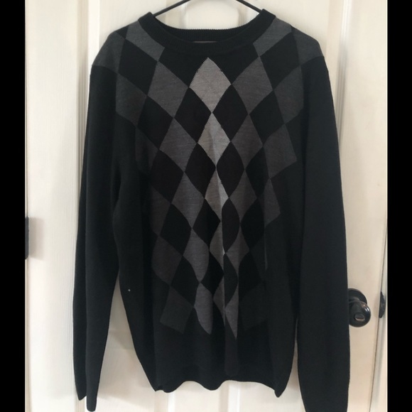 Men’s black and gray checkered sweater- unworn - Picture 1 of 1